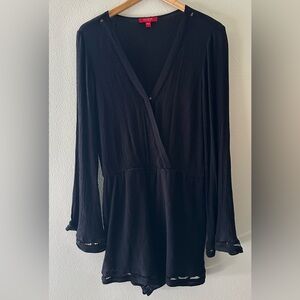 Guess Black V-Neck Dress